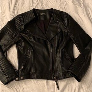 TOPSHOP black moto jacket women’s 6